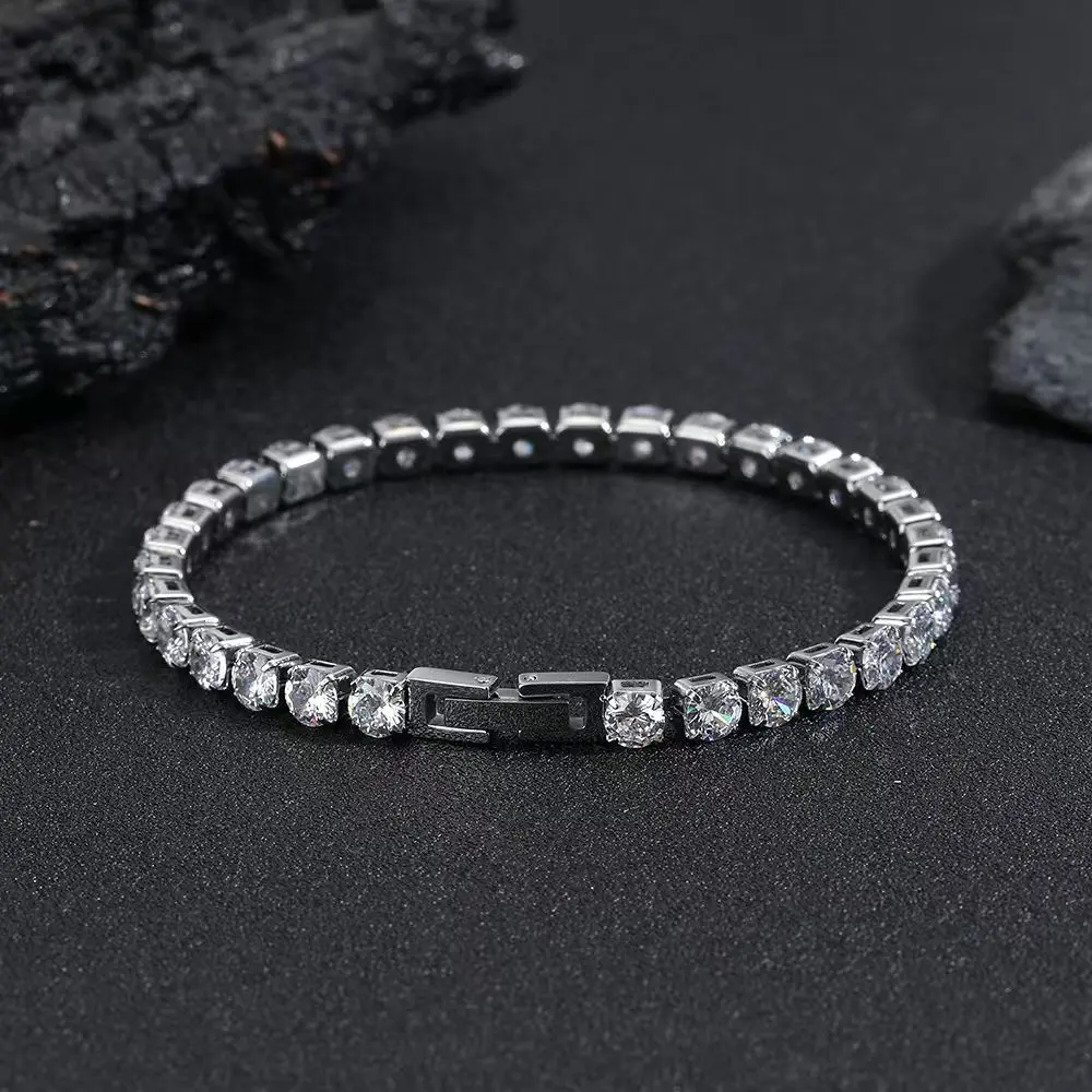 Summer Rhinestone Decorated Trendy Bangle, Rhinestone Bracelet, Elegant Fashion Accessories for Women & Men Daily Wear, Minimalist Aesthetic Jewelry Gift