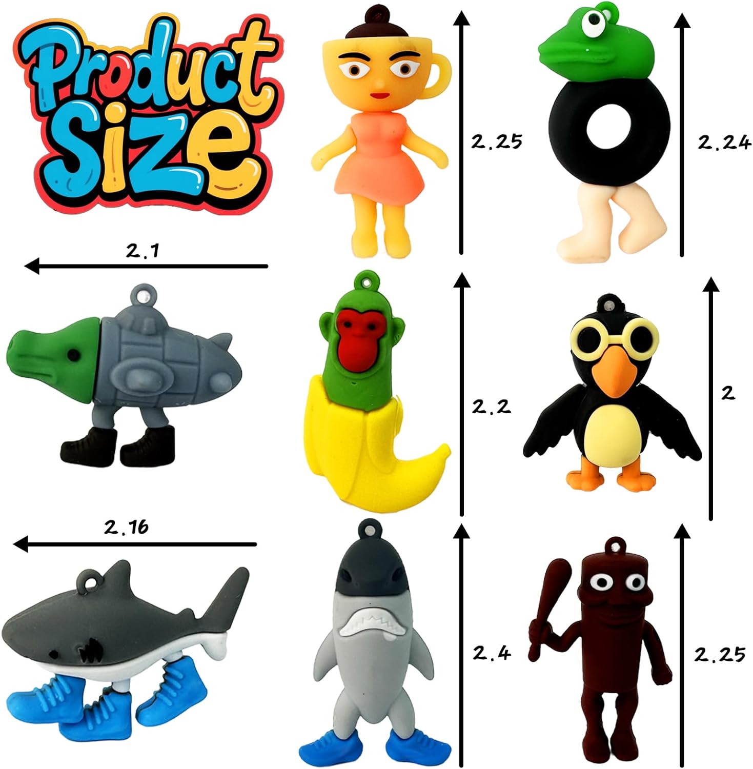 Italian Brainrot Toys 24pcs Tralalero Tralala Meme Shark Figures 2.5in Funny Animals Keychain Decor Summervibes Gifts for Fans Squishy Bag Charms Car Accessories Collector Set Fun Collectibles Silicone Figurines Decorative Figurines Italian Brainrot Toys 24pcs Tralalero Tralala Meme Shark Figures 2.5in Funny Animals Keychain Decor Summervibes Gifts for Fans Squishy Bag Charms Car Accessories Collector Set Fun Collectibles Silicone Figurines Decorative Figurines