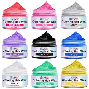 Natural Colorful Hair Clay, 9 Colors Available, Temporary Hairstyle Dye, Safe Non-Damaging, Long-Lasting Hold, Perfect for Parties & Events, Hair Coloring Wax