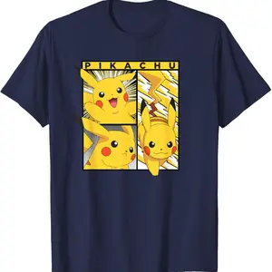 Po.ke.mon Pikachu In Action T-Shirt Po.ke.mon Shirt Gift For Anime Fan
