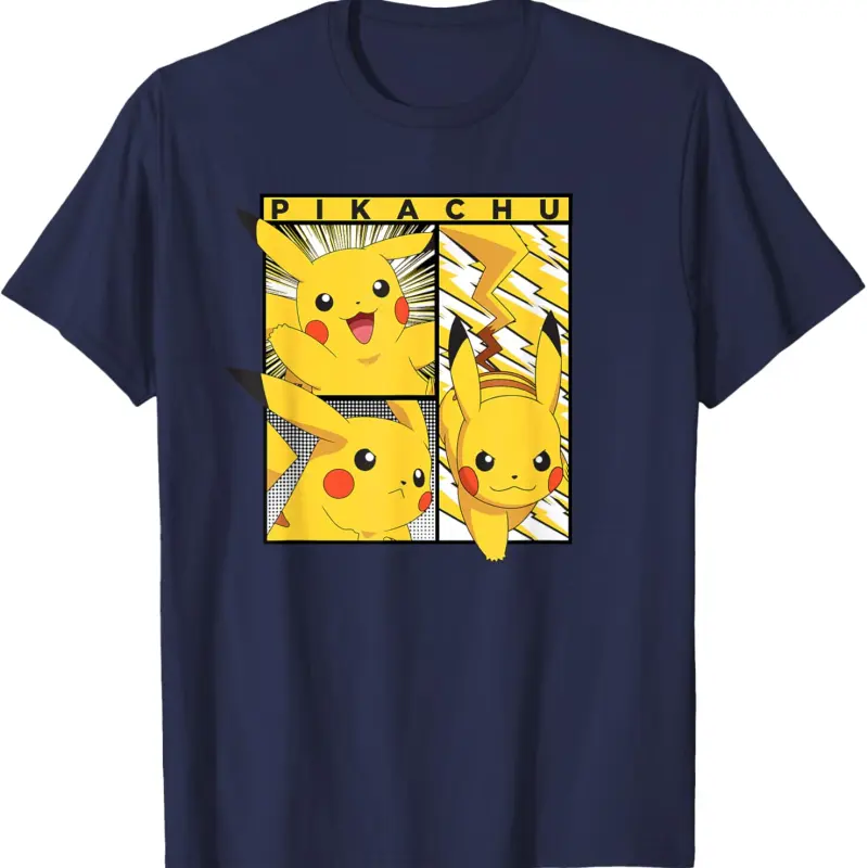 Po.ke.mon Pikachu In Action T-Shirt Po.ke.mon Shirt Gift For Anime Fan