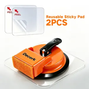 Floor Gap Fixer Tool Suction Cup Gap Puller with 2 Reusable Sticky Pads, Heavy Duty Repair Tool, Laminate Flooring Tools, Vinyl Floor Repair Kit, Gap Tool