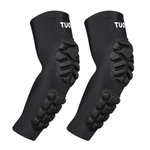 【HolidayHaul】TUOY Elbow Pads Padded Elbow Arm Protection Football Elbow Padding - Youth/Adult Size (1 Pair) Sports Sleeves Volleyball Gear