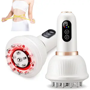 Rechargeable handheld electric meridian massage brush featuring an 18-point massage head and deep tissue massage function. Its ergonomic design makes it ideal for use on the neck, shoulders, Perfect for home use, relaxation at the office.