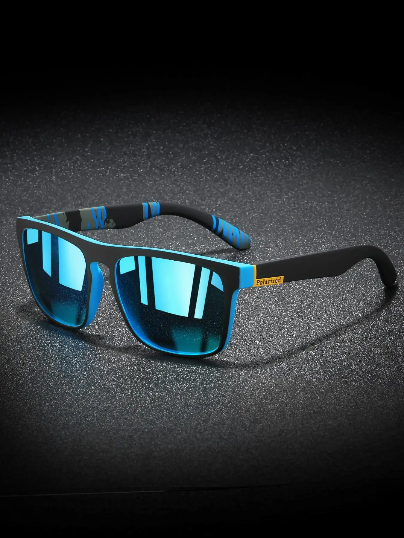 Simple Style Plain Color Polarized Sunglasses, Summer Trendy Frames Sunglasses for Everyday Use, Modern Fashion Accessories for Outdoor Activities