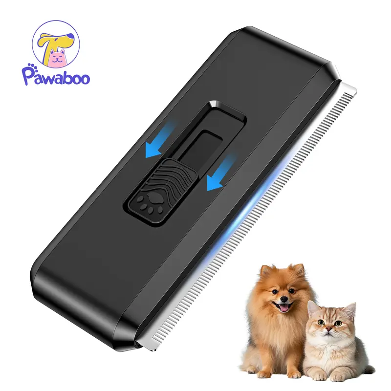 Dense-Teeth Retractable Deshedding Dog Brush - Compact Fur Removal Tool, Gentle Hair Lift Grooming Comb for Home Use, Convenient for Business Trip Pet Grooming Supplies