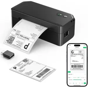 Y42BT  Thermal Label Printer, 4x6 Shipping Label Printer for Small Business, Compatible with iOS, Android, Windows, , , Ebay, Shopify, USPS, UPS, Etsy, Black