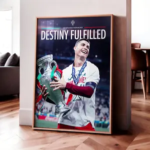 Cristiano Ronaldo 'Destiny Fulfilled' Poster, Gift For Fans ( Unframed - Print Only )