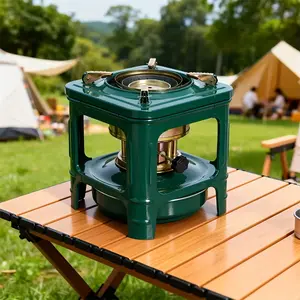 Camping Picnic Burner Furnace, No natural gas required, Efficient Portable Camping Stove, Backpacking Oil Stoves Cooker Cookware, Handy Outdoor Portable Kerosene Stove (Square)