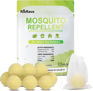 10 Pack Mosquito Repellent Outdoor Powerful Outdoor Mosquito Repellent for Patio Mosquito Repellent Outdoor for Yard, Camping, Child & Pets Friendly