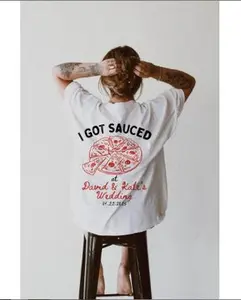 I Got Sauced Shirt Pizza Wedding Shirt Pizza Shirt Wedding Tshirt Toss Wedding Merch Newly Wed Gifts Custom Pizza Shirt Italian Wedding Top