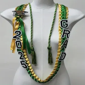 Graduation Season Honor Ribbon, 12pcs/set Double Color Graduation Ribbon, Festive Decorations for Home Party, Party Supplies