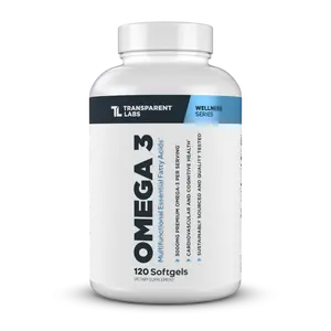 Transparent Labs Omega-3 - 3,000 mg rTG Fish Oil (DHA + EPA)
