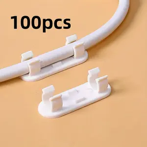 Adjustable Cable Clips, Sticky Wire Organizer for TV, Computer & Ethernet Cables, Desk & Wall Cable Management Solution, Cable Management Kit