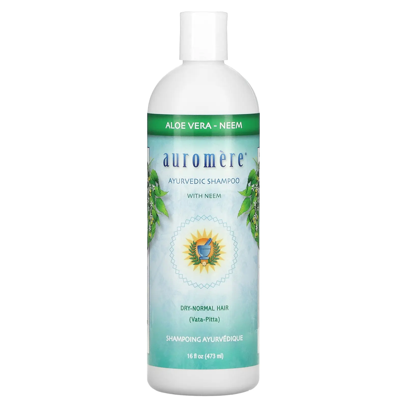 Auromere Ayurvedic Shampoo with Neem, Aloe Vera, 16 fl oz (473 ml)