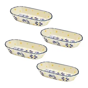 Temp-tations Classic Set of (4) Hot Dog Plates