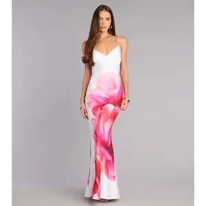 Aylin Tropical Floral Formal Dress