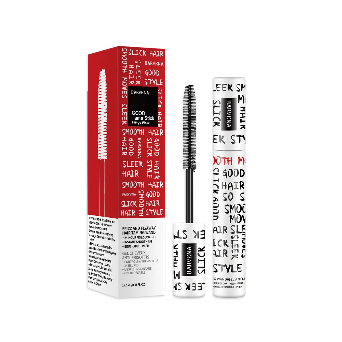 Hair Styling Gel Wand Tames Frizz & Flyaways Lightweight Non-residue Long-lasting Hold Soft Texture Suitable for Curly Hair