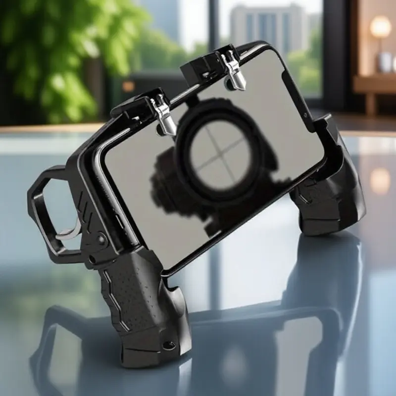 Mobile Shooting Game Controller, Game Peripherals, Gaming Products, Gaming Items: High-Sensitive Joystick & Trigger, Ergonomic Design for Precision Aim, iOS/Android Compatible, Supports COD, PUBG – Portable, Fast Response, Esports-Grade Performance