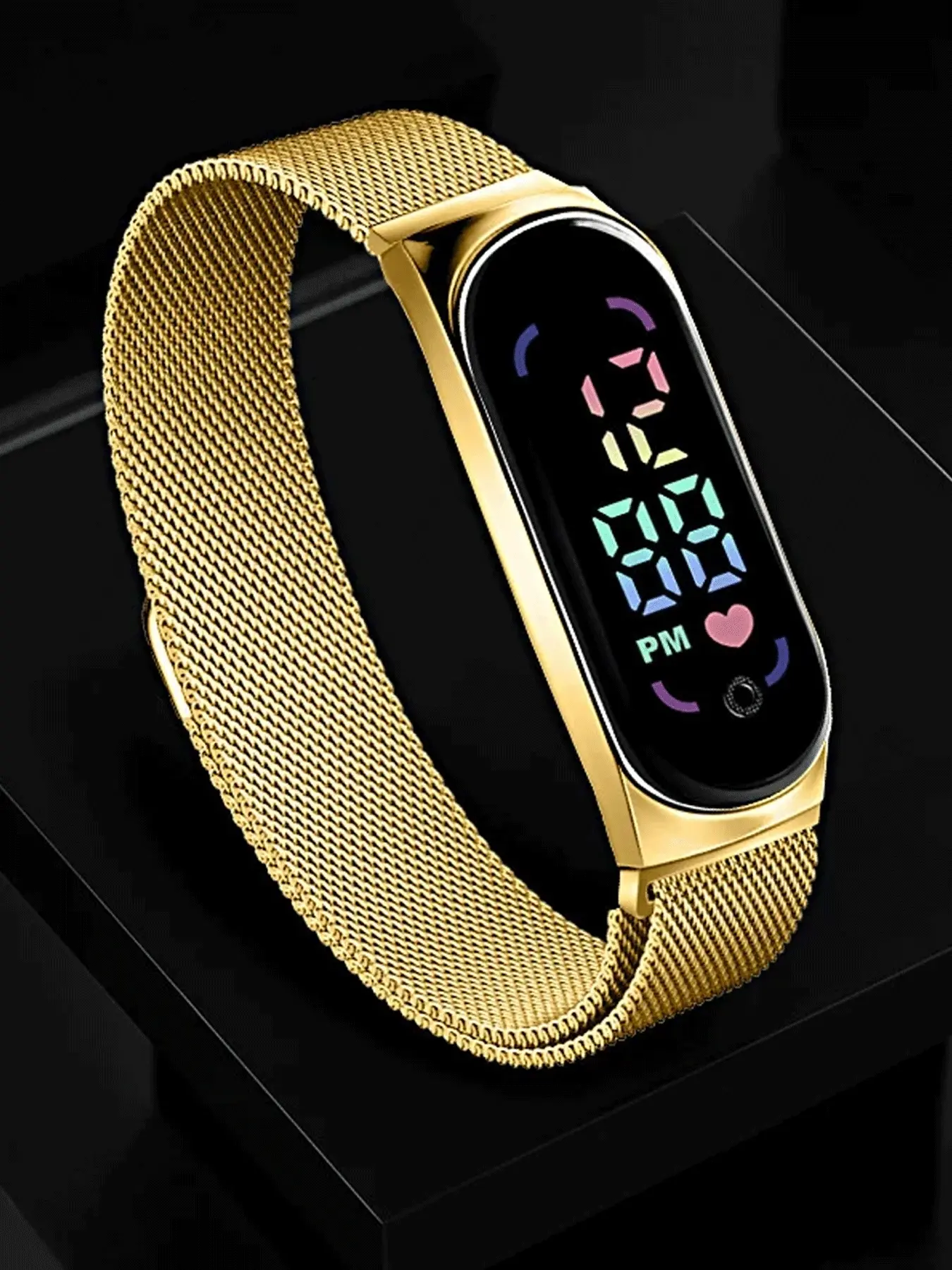 2025 New LED Women Watch Magnetic Watchband Strap Waterproof Touch Feminine Clock Fashion Digital Wristwatches Modern Fashionable Wristwatch Digital Quartz Watch Casual Trendy Wristwatch Fashionable Stylish Watch