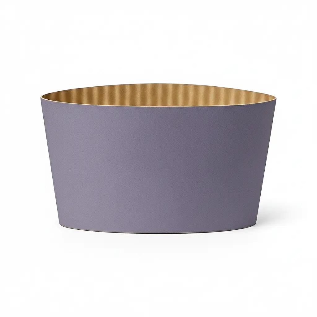 Purple Disposable Corrugated Coffee Cup Sleeves - 1000 Pieces/Case