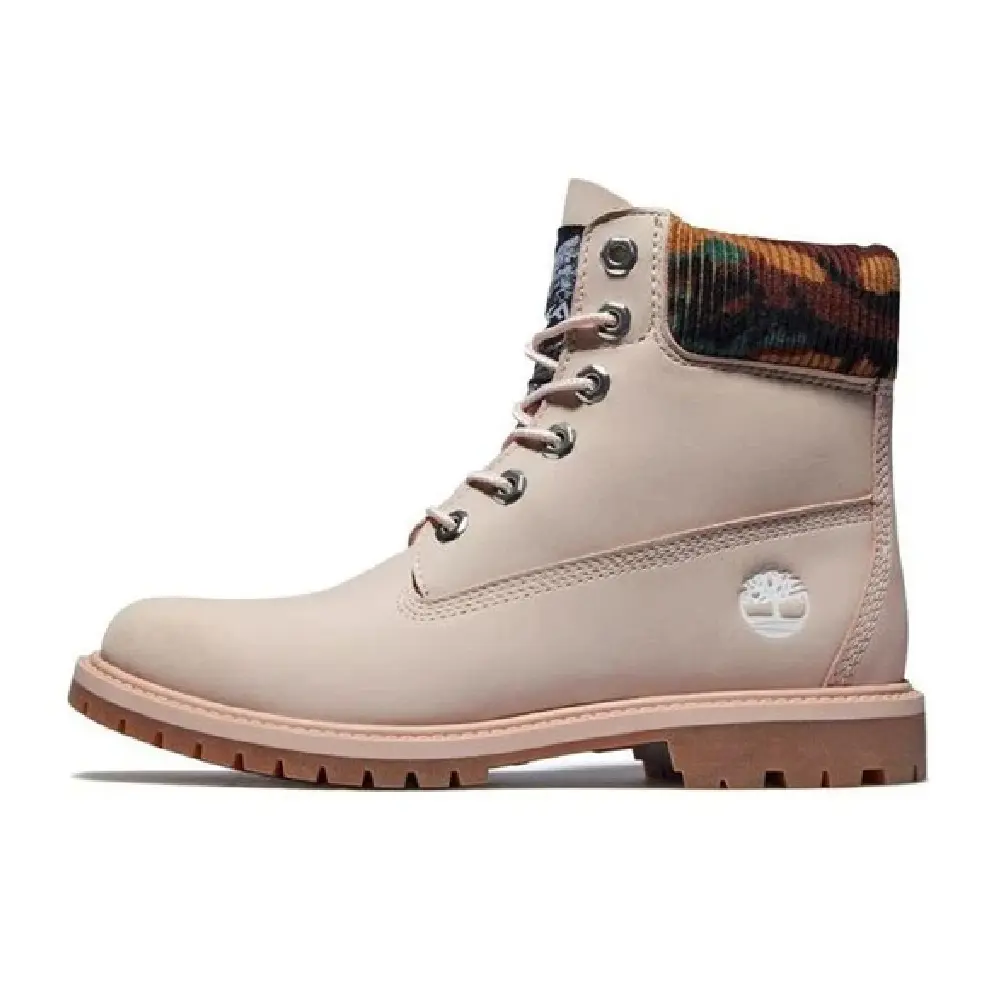 Women's Timberland Heritage 6 In Boot LT Pink Nubuck W Camo (TB0A2M8P 662)