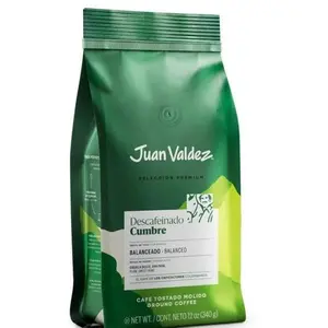 Juan Valdez Cumbre Decaf Medium Roast Ground Coffee – 12 oz (340 g) – Premium Colombian Decaffeinated Coffee – Imported