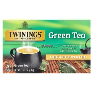 Twinings Green Tea, Decaffeinated, 20 Tea Bags, 1.41 oz (40 g)