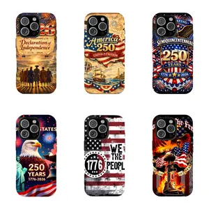 USA 250 Years Independence Day Patriotic Graphic Phone Case All iPhone Models