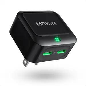 MOKiN Mini 40W Dual USB C Type-c Wall GaN Charger