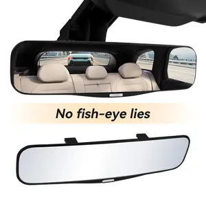 RUIYA Wide Angle Blind Spot Mirror Zero Distortion Truth Mirror micro-curved Mirror Universal Fit for Cars Trucks RVs American Roads Safety Clarity for GM Ford Toyota Honda Stellantis Chevy