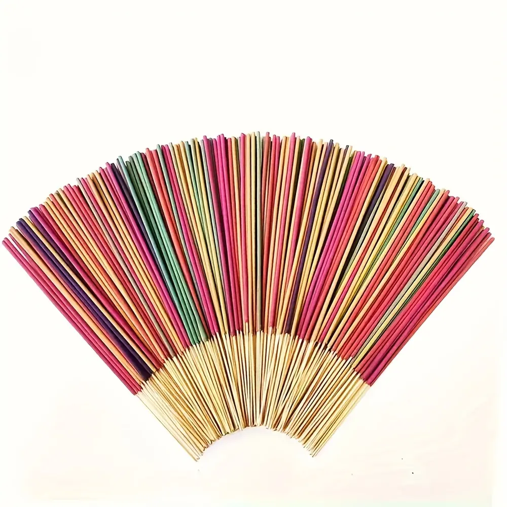 Premium Scented Incense Stick Set - 100-140-200pc (140pc Option Available), 6 Scents (Dragon Blood, Jasmine, Sage, Sandalwood, Mint, Milk) - Calming Home Fragrance for Meditation Focus, Mint Wake-up Vibe, Home Decor, Spas