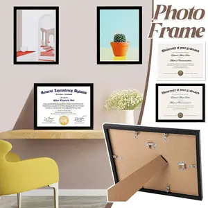 10PCS Certificate Frame with High Definition Glass 8.5x11in Picture Diploma Document Frames Home Decor