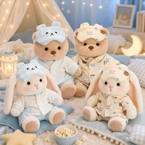Getahug Goodnight Pajamas Bear | Handmade Jointed Teddy Bear Stuffed Animal Gift