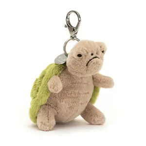 Authentic Jellycat Turtle Keychain – Stuffed Animal Keychains, Cute Animals, Fun Gift Ideas for Kids, Birthdays and Collectors, Keychains