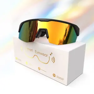 LEIFF Sport Bluetooth Smart Audio Sunglasses UV400 Protection & Polarized Glasses - Sports & Cycling Open Ear Clear Call