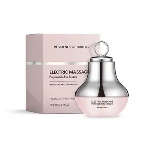 An electric massage eye cream infused with caffeine and hyaluronic acid, specifically formulated to target puffiness, eye bags, and dark circles. It is designed to diminish dark circles, eliminate eye bags, firm fine lines, provide deep hydration, and bri