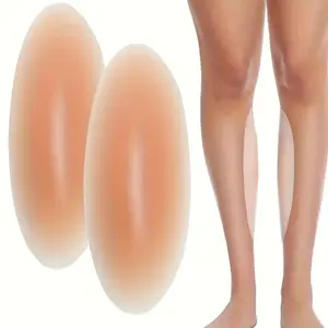 Silicone Leg Corrector Pad, Ultra Soft Self-Adhesive Shin Shaper, Reusable Transparent Compression Sleeve, Hand Wash Only, Daily Use, Silicone Inserts