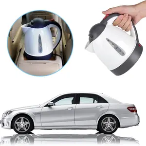Portable Electric Water Kettle Stainless Steel Travel Tea Pot Automatic Shut off 1000ML 12V/24v Car Truck Bottle for Tea Coffee Making