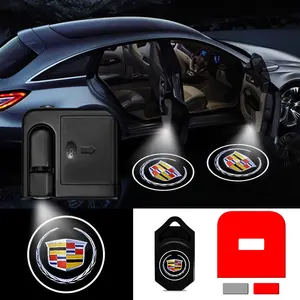 Cadillac Logo Welcome Light, LED Projection Decor, Car Decorative Light, Auto Door Open Instantly, Night Visibility Boost, Must-Have Car Modification Accessory, LED For Car
