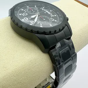 Invicta Specialty Multifunctional Men's Chronograph Watch - Black Dial, Black Ion-Plated Stainless Steel Wristwatch with Tachymeter
