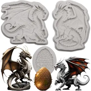 Resin Mold, Dragon Silicone Molds for Crafts Dragon Egg Molds for Epoxy Resin Chocolate Fondant