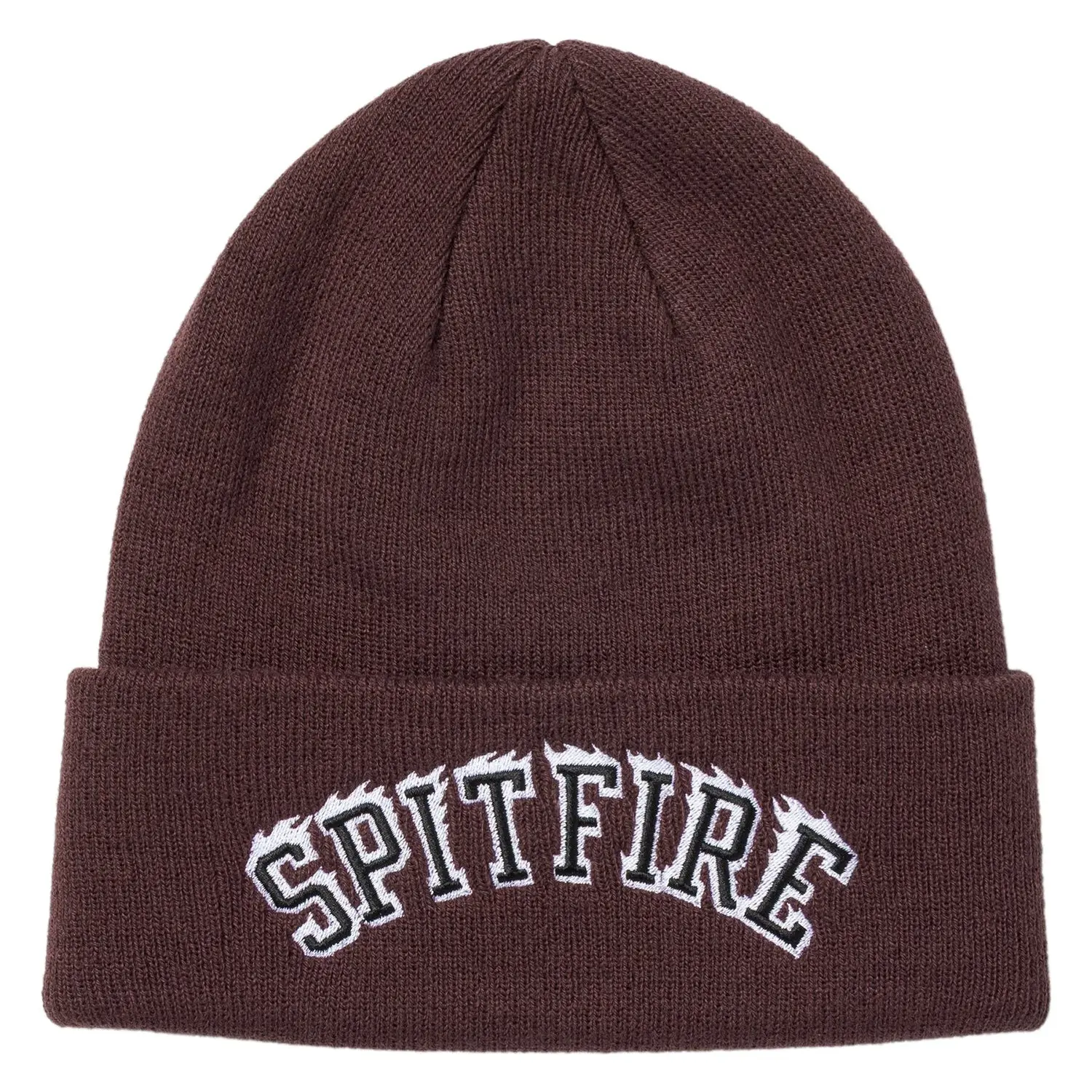 Spitfire Wheels Beanie Team Bighead Flame Script Dark Red/Black/White