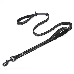 Joyride Harness 2-in-1 Dog Leash with Seat Belt Buckle, Reflective Strips, 2 Handles & Hidden D-Ring, 54" Leash for Safe Car Driving