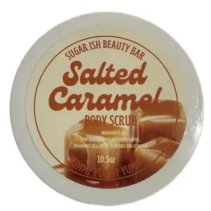 Salted Caramel body scrub w/ spoon