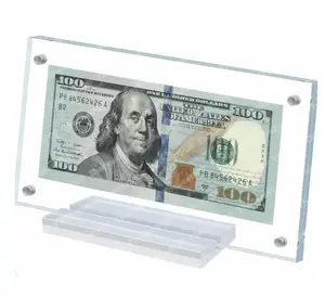 Dollar Bill Frame Display Acrylic Dollar Bill Holder for Collectors Currency Frame Display Case