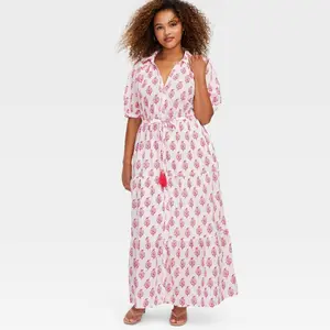 Women's Bouquet Short Sleeve Maxi Dress - Roller Rabbit