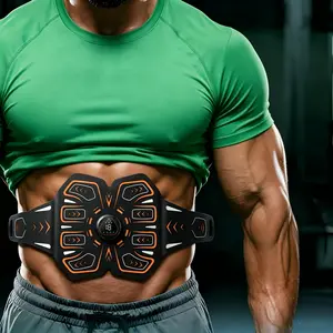A new European and American sports favorite: 2026 Unisex Abdominal Training Ab Patch featuring six workout modes, adjustable intensity across 18 levels, a Velcro waistband, and a rechargeable battery.