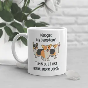 Corgi Coffee Mug, Cute Dog Lover Gift, Red Headed Tri Color Corgi Mom, Dad, Funny Gift for Him, Her, Pembroke Welsh Corgi, Pet Mug, Red Head