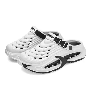 Summer Men's Clogs Outdoor  Thick Sole Non-Slip Odor Resistant Durable Quick Drying Soft Beach Sandals  Walking Shoes Footwear8810-2